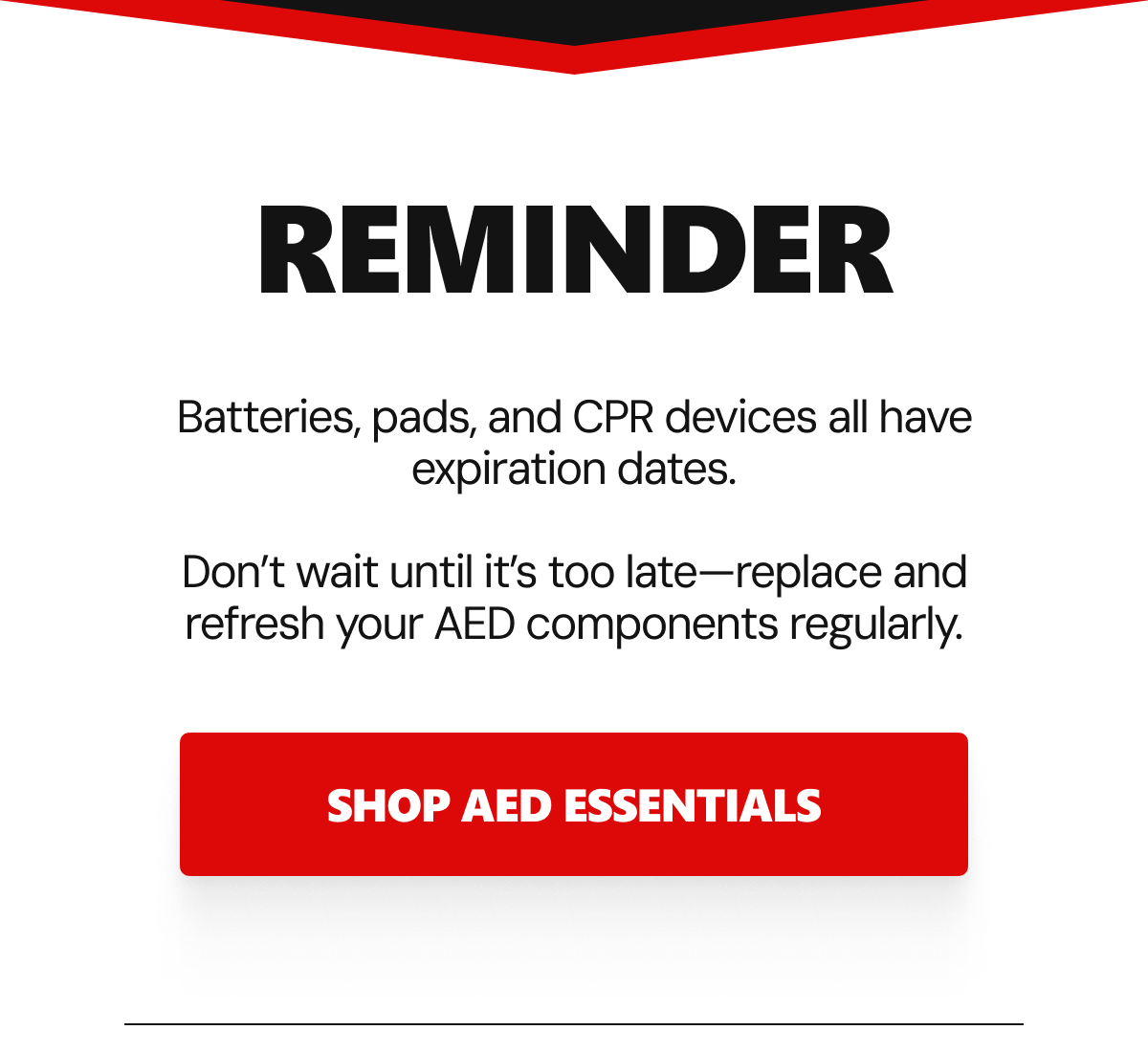 SHOP AED ESSENTIALS