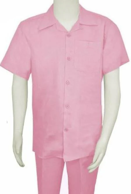 Mens Linen Walking Suit - "Lilac" Summer Outfit - Mens Linen Suit