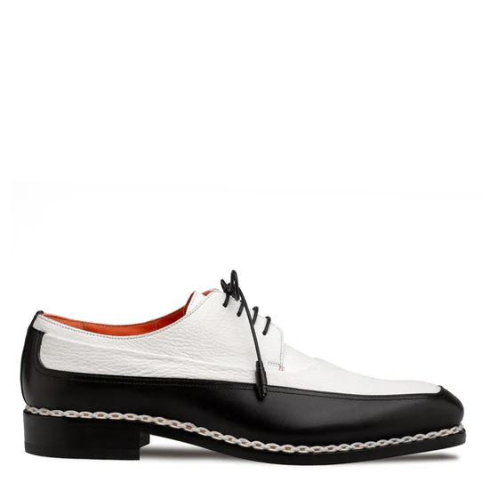 Mezlan Muro Two-Tone Leather Derby - Luxury Crafted Shoe