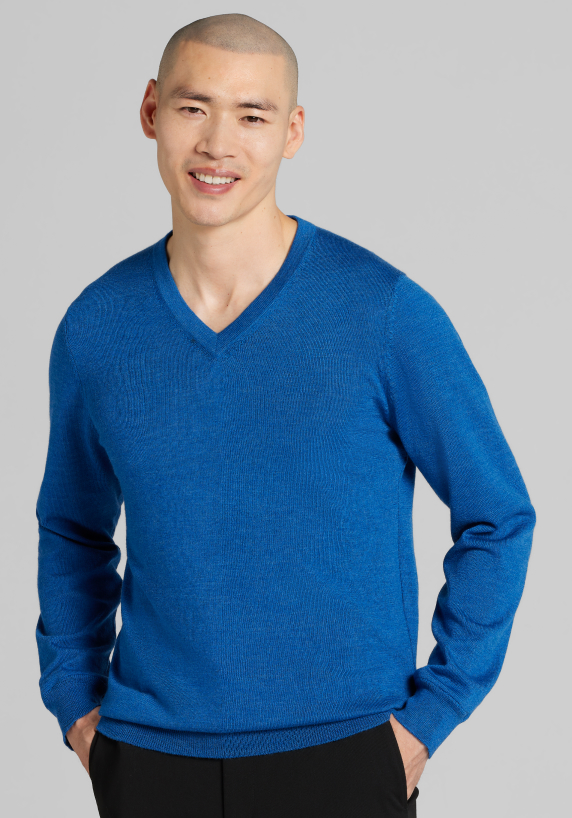 Merino Wool V-Neck Sweater