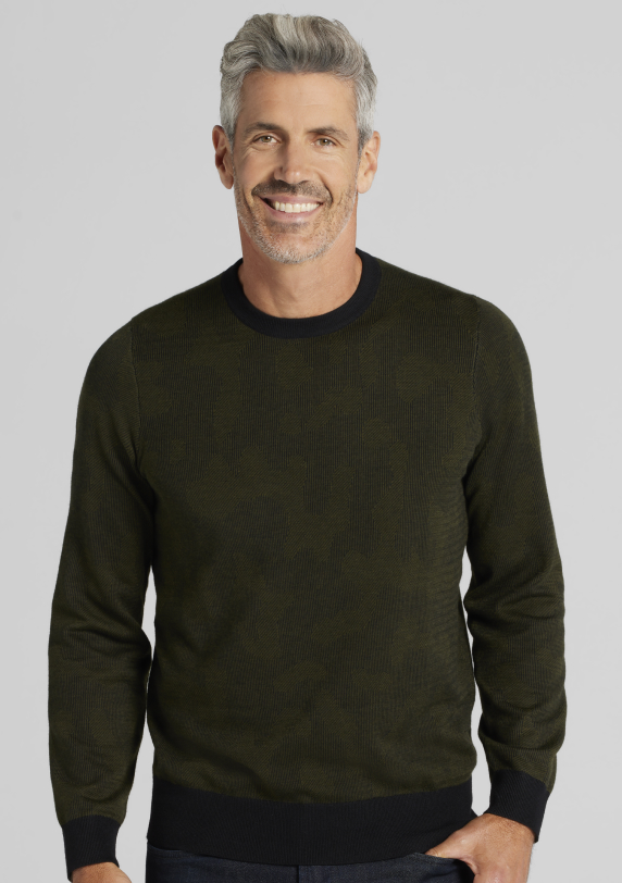 Camo Crewneck Sweater