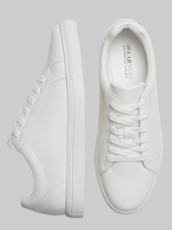 Lace-Up Leather Low-Top Sneakers