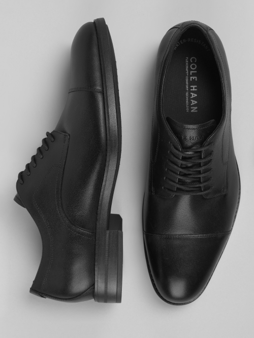 Harmon Grand Cap Toe Oxfords Black