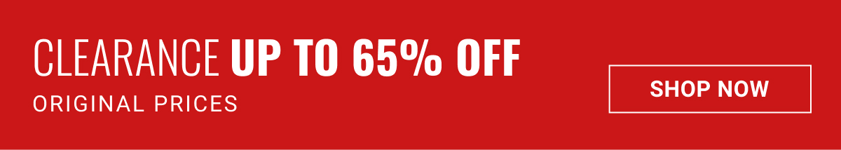 Clearance | Up to 65% off original prices | Shop Clearance | See terms.