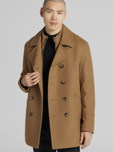 Double-Breasted Signature Peacoat