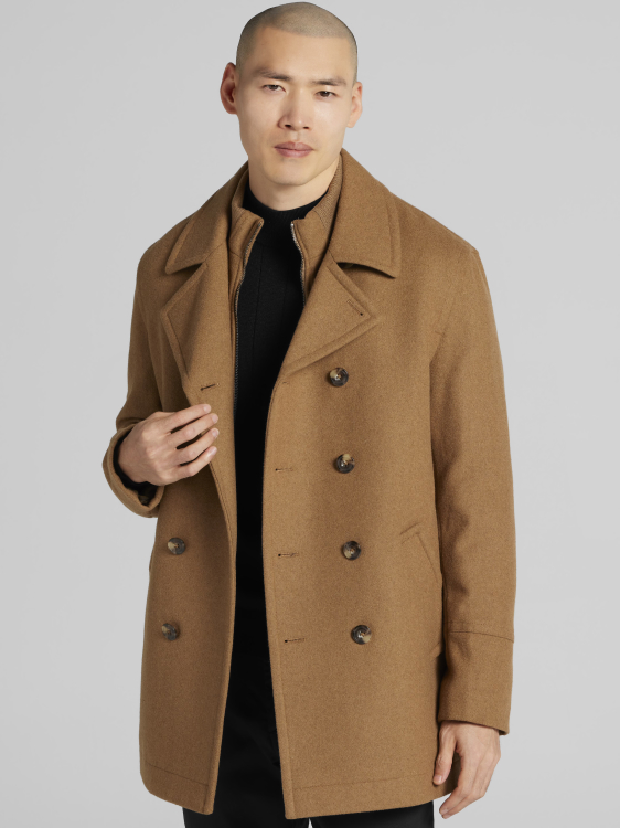 Double-Breasted Signature Peacoat