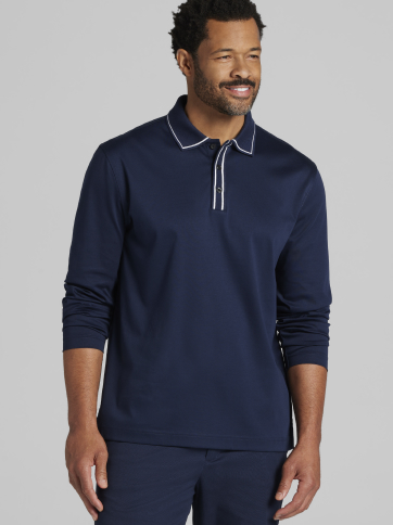 Modern Fit Interlock Tipped Polo