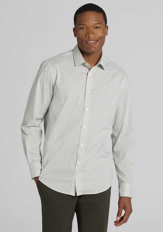 CHILLFLEX Slim Fit 4-Way Stretch Button Up Shirt