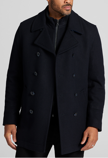 Double-Breasted Signature Peacoat