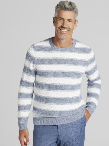 Striped Crew Neck Sweater