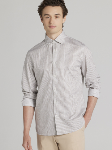 Modern Fit Button Up Shirt