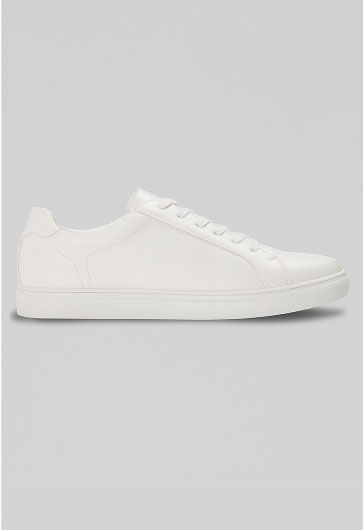 Lace-Up Leather Low-Top Sneakers