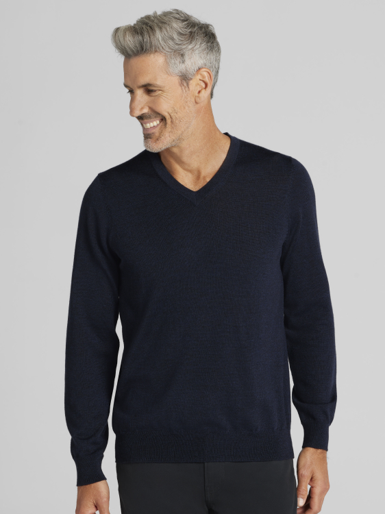 Merino Wool V-Neck Sweater