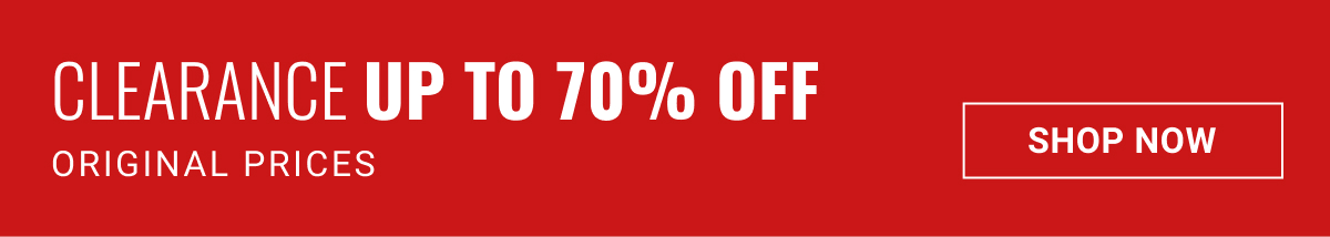 Clearance Up to 70% off original prices Shop Clearance See terms.