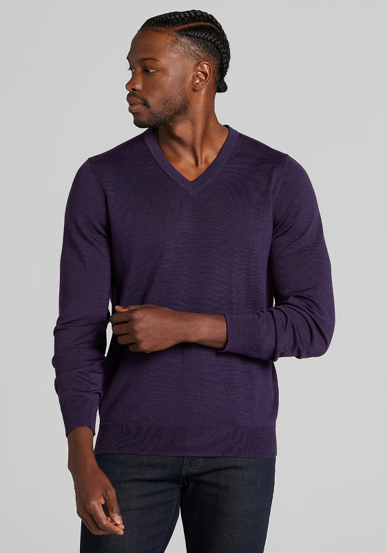 Merino Wool V-Neck Sweater