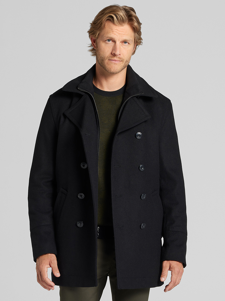Double-Breasted Signature Peacoat
