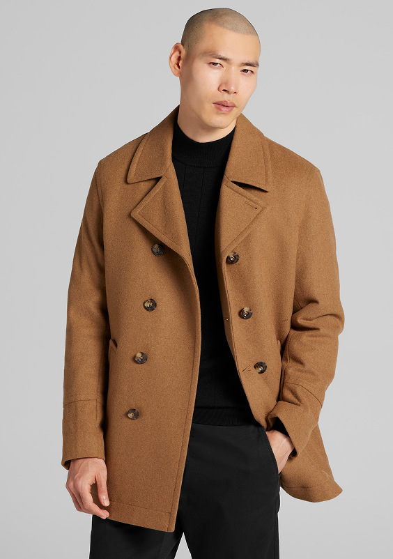 Double-Breasted Signature Peacoat