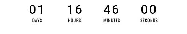 FLASH SALE COUNTDOWN TIMER