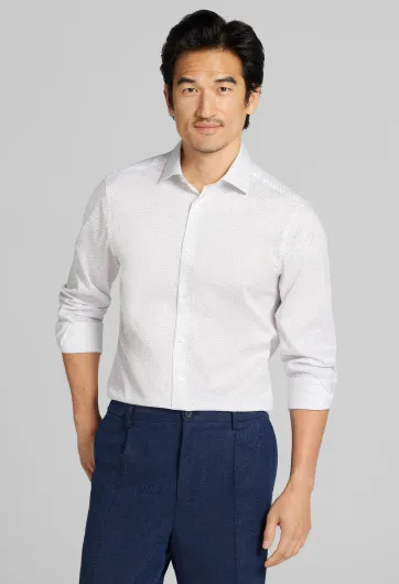 Slim Fit Geo Supima Cotton Dress Shirt