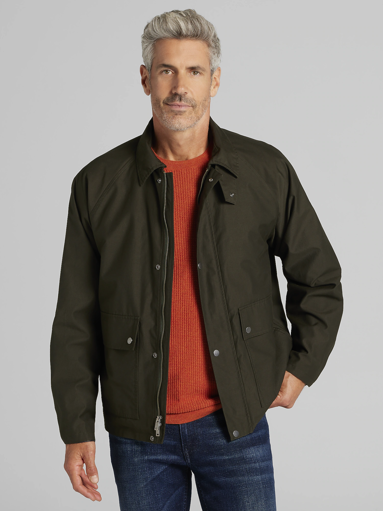 Joseph Abboud Cotton Blend Casual Jacket