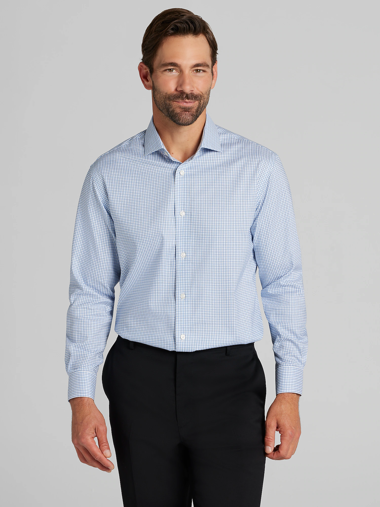 Pronto Uomo Slim Fit Check Dress Shirt