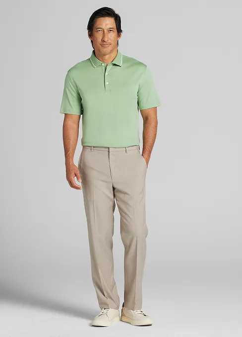 Joseph Abboud Modern Fit Cotton Modal Tipped Polo