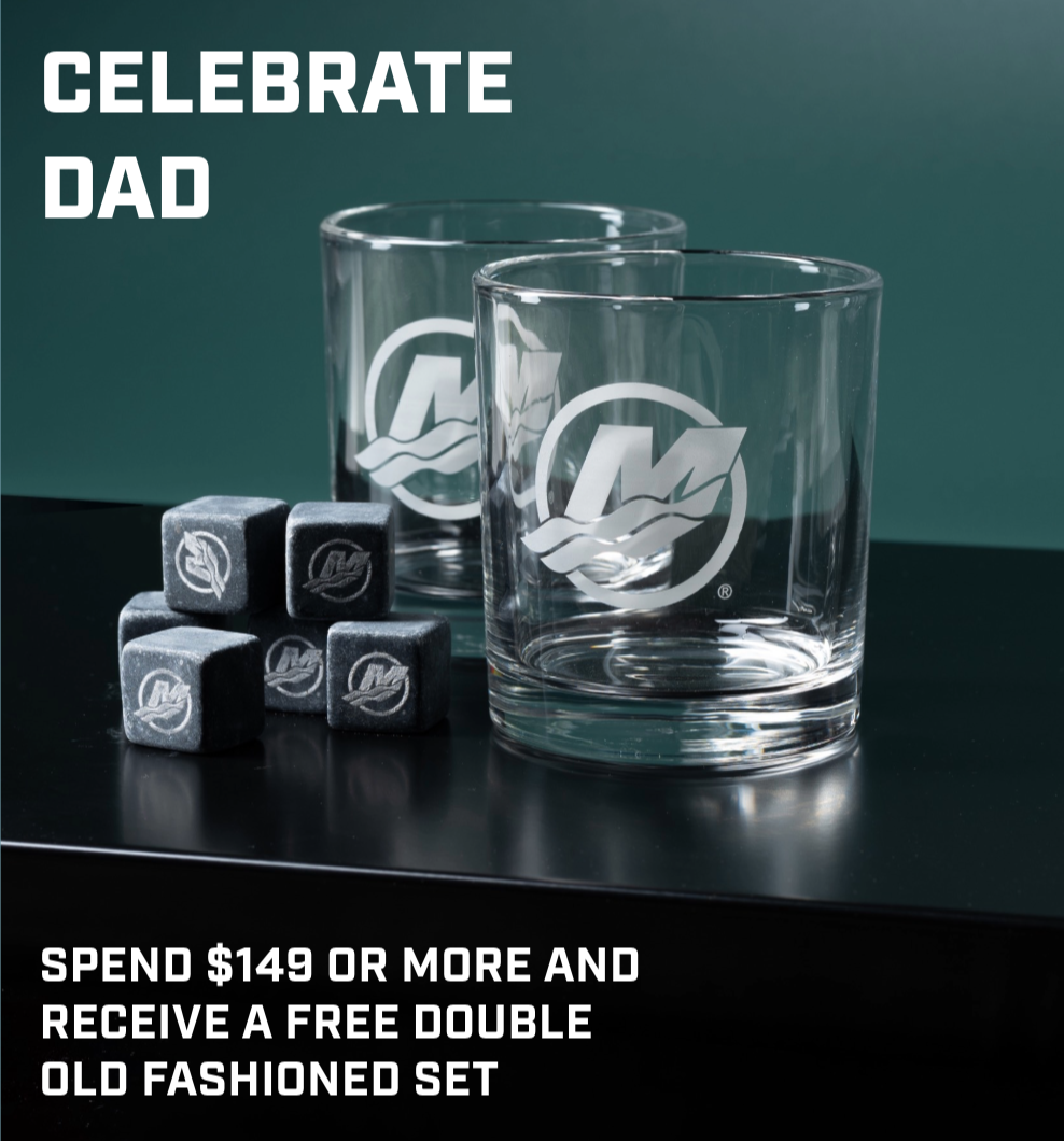 Celebrate Dad with a free double old fashioned set when you spend $149 or more.