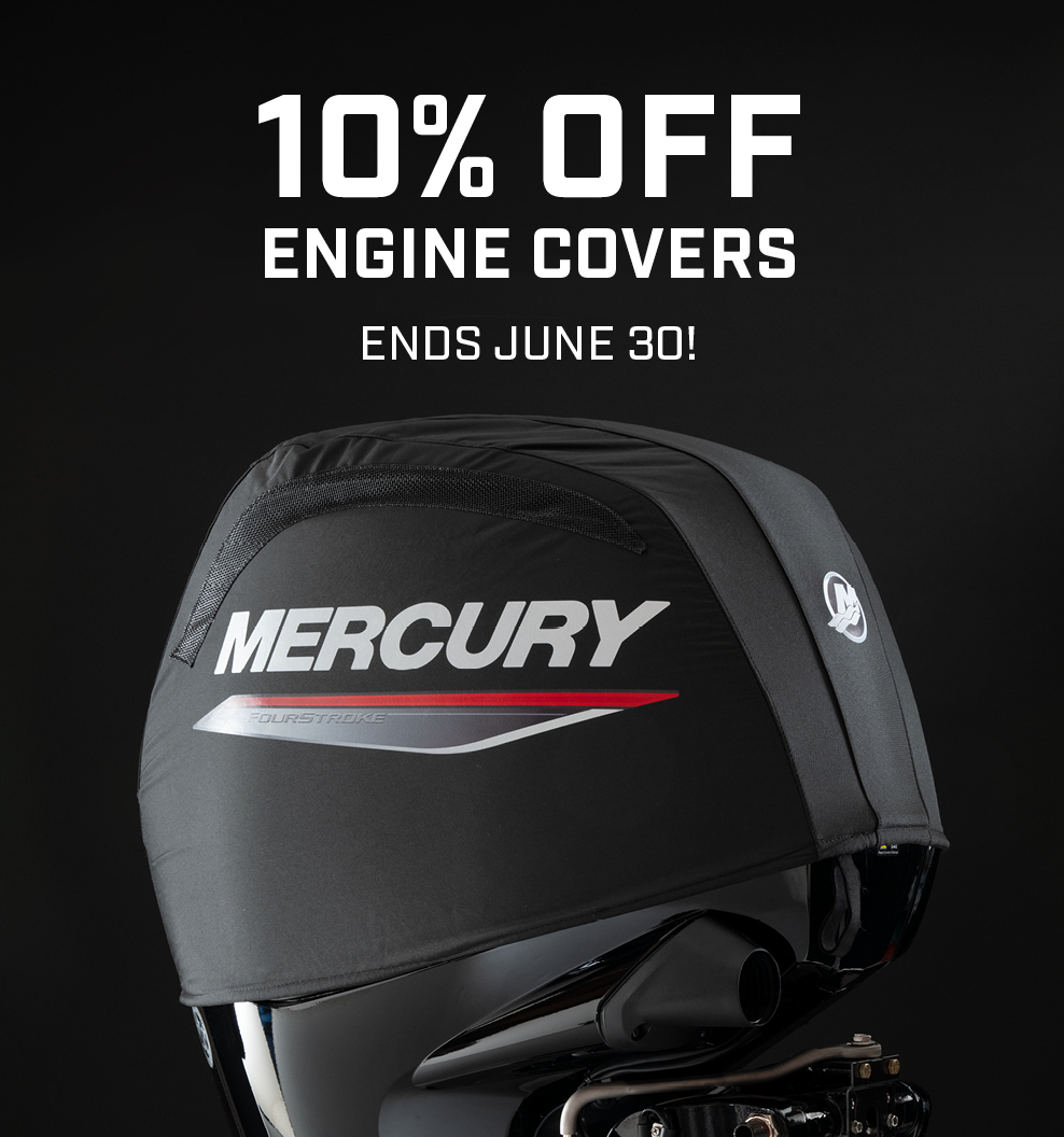 10% off Mercury engine covers. Sale ends June 30!