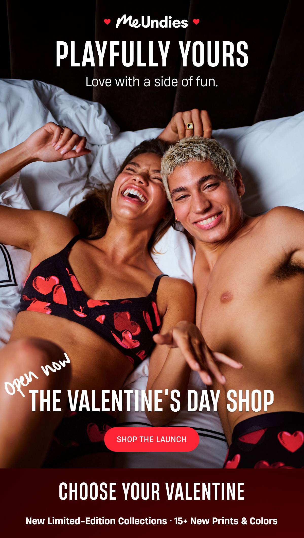 MeUndies | Open Now | Valentine's Day Shop | Love with a side of fun. | Shop Now