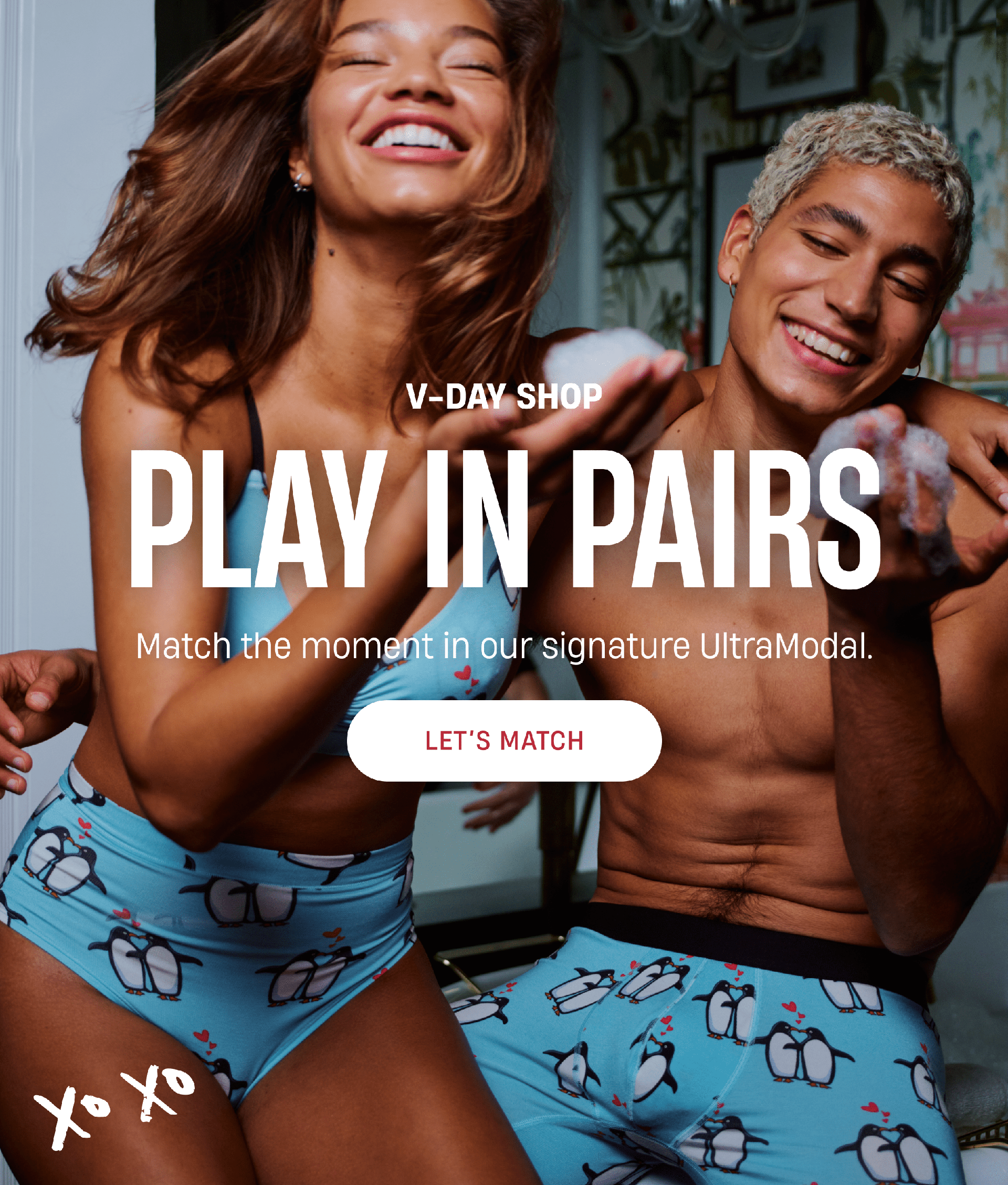 V-Day Shop | Play in Pairs | Match the moment in our signature UltraModal. | Let's Match