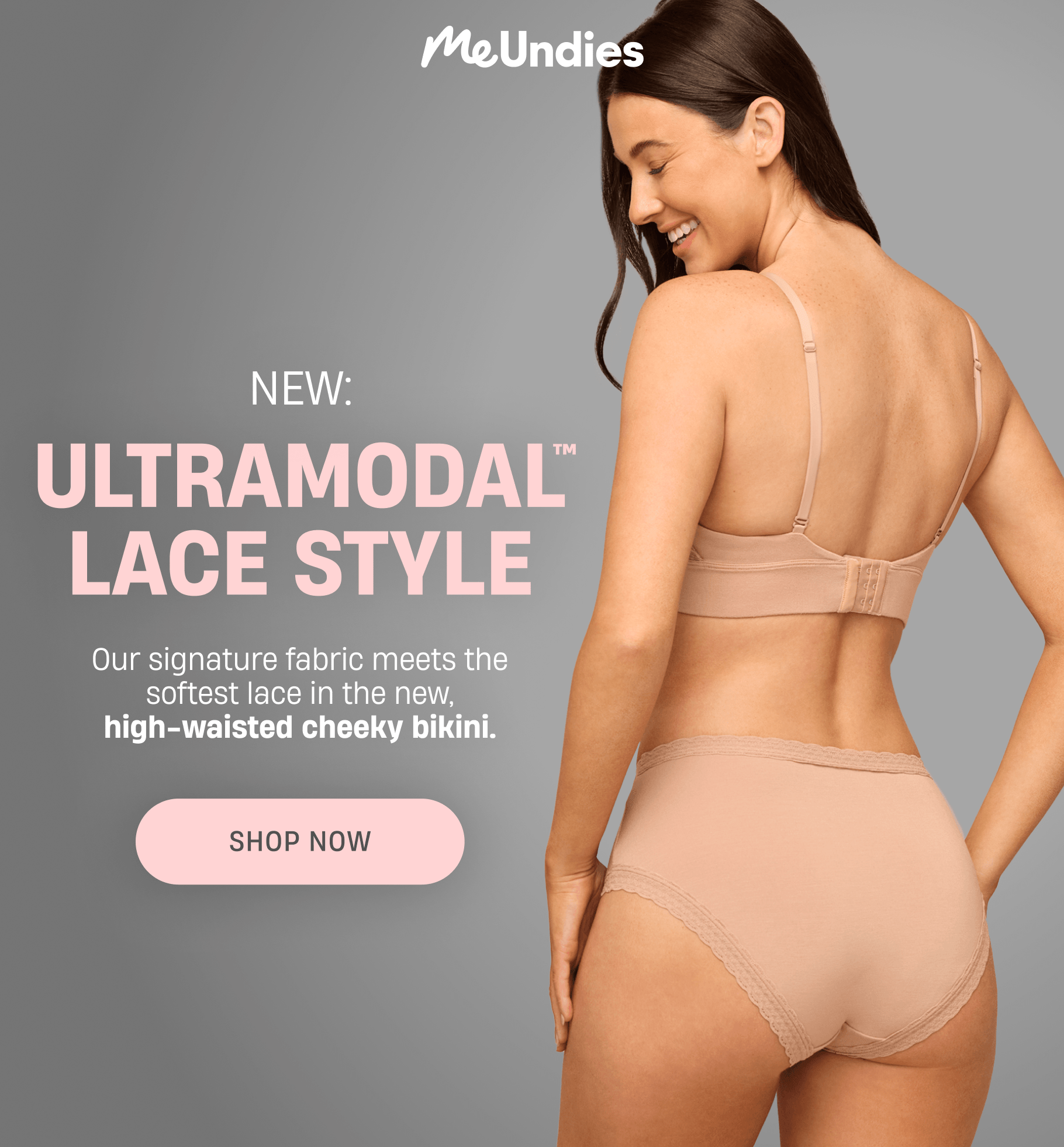 MeUndies | New Ultramodal Lace Style Our signature. fabric meets the softest lace in the new, high-waisted cheeky bikini. SHOP NOW.