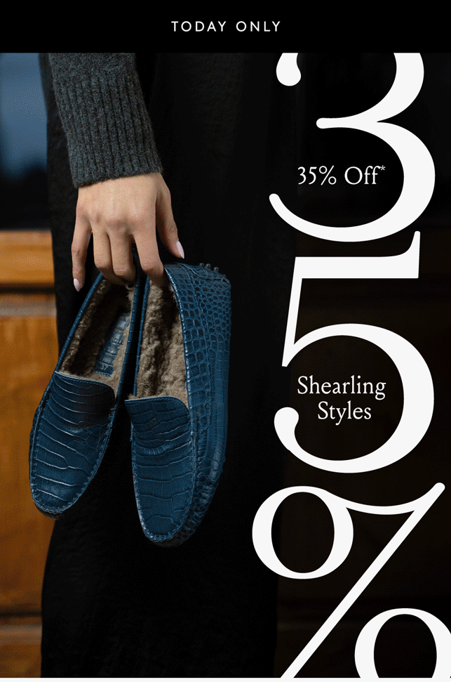  —Today Only—  35% Off Shearling Styles*