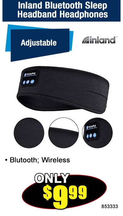 Inland Bluetooth Sleep Headband Headphones