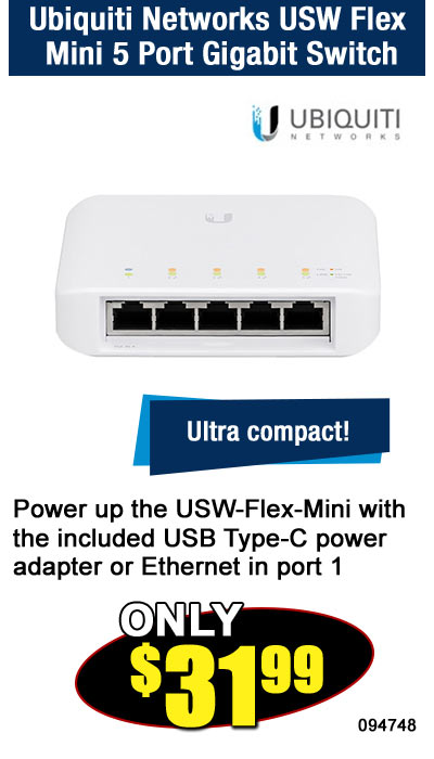 Ubiquiti Networks USW Flex Mini 5 Port Gigabit Switch
