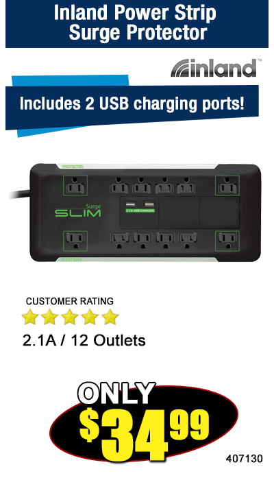 Inland Power Strip Surge Protector