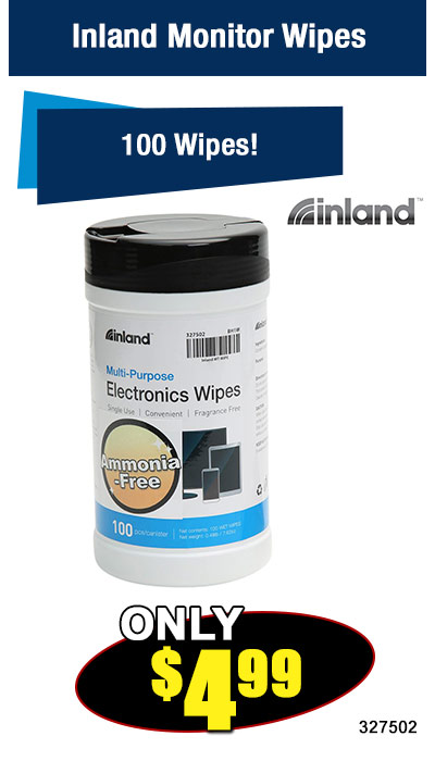 Inland Monitor Wipes