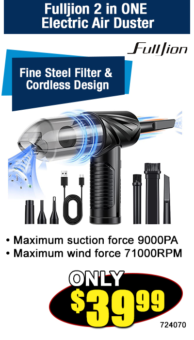 Fulljion 2 in ONE Electric Air Duster