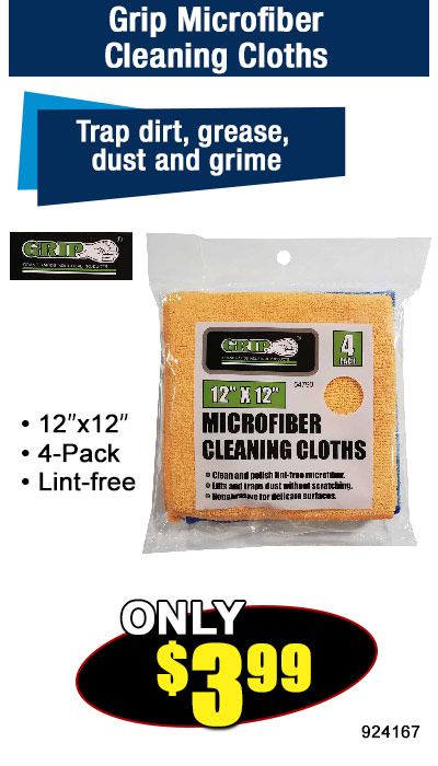 Grip Microfiber Cleaning Cloths 