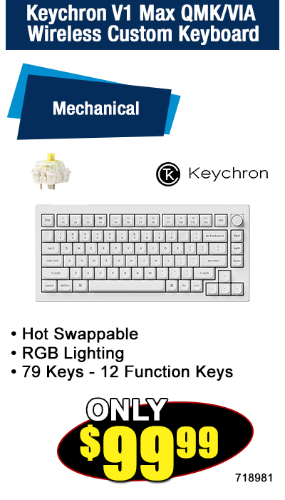 Keychron V1 Max QMK/VIA Wireless Custom Keyboard
