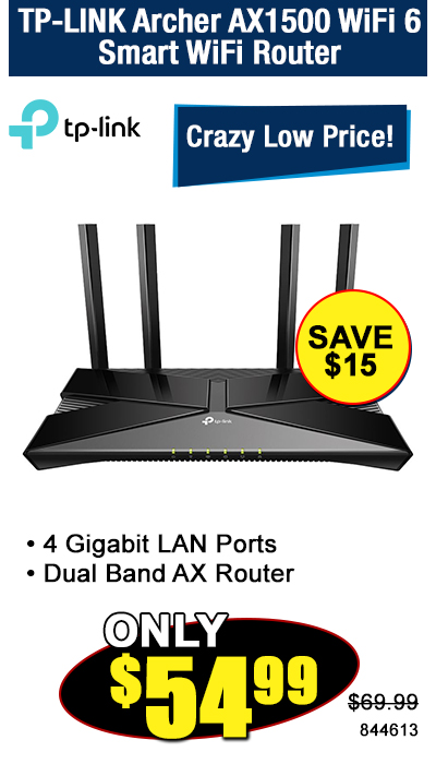 TP-LINK Archer AX1500 WiFi 6Smart WiFi Router