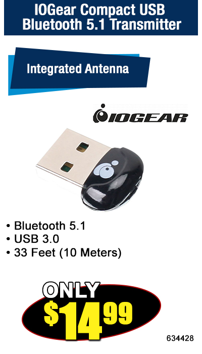 IOGear Compact USB  Bluetooth 5.1 Transmitter