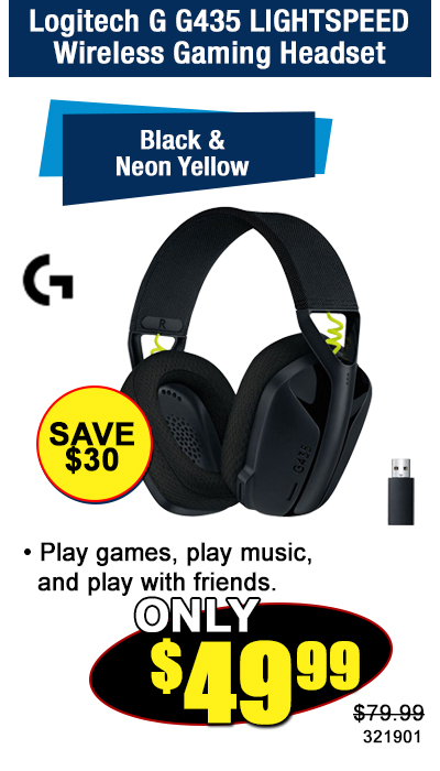Logitech G G435 LIGHTSPEED Wireless Gaming Headset
