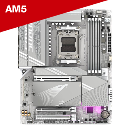 Gigabyte X870 AORUS ELITE WIFI7 ICE AMD AM5 ATX Motherboard