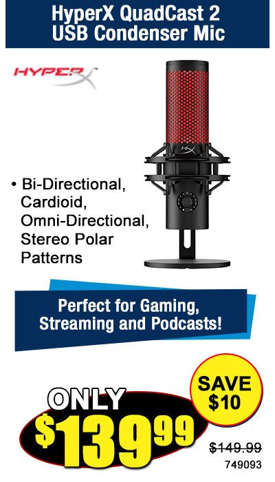 HyperX QuadCast 2 USB Condenser Mic