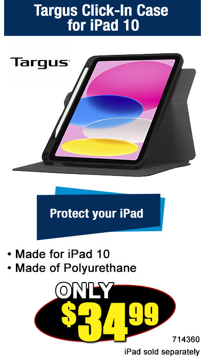 Targus Click-In Case for iPad 10