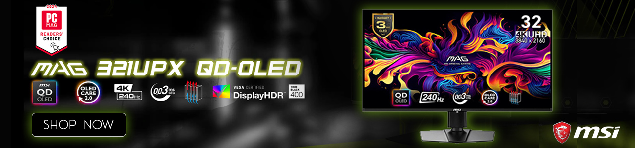 MSI MAG 321UPX QD-OLED Monitor - Shop Now