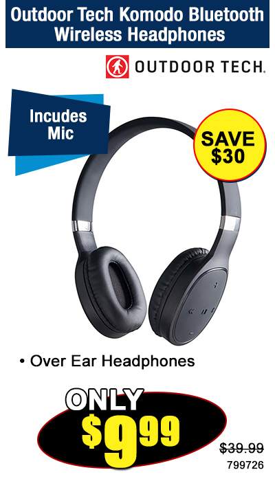 Outdoor Tech Komodo Bluetooth Wireless Headphones