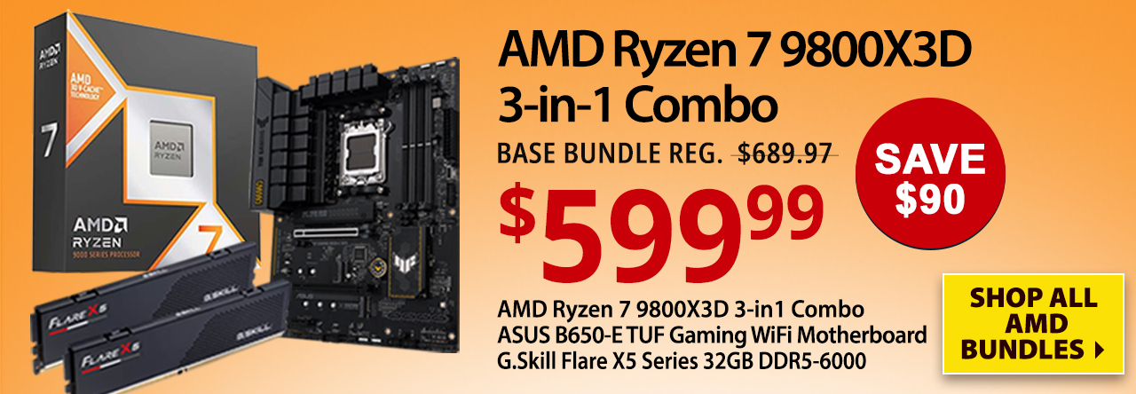 AMD Ryzen 7 9800X3D 3-in-1 Combo