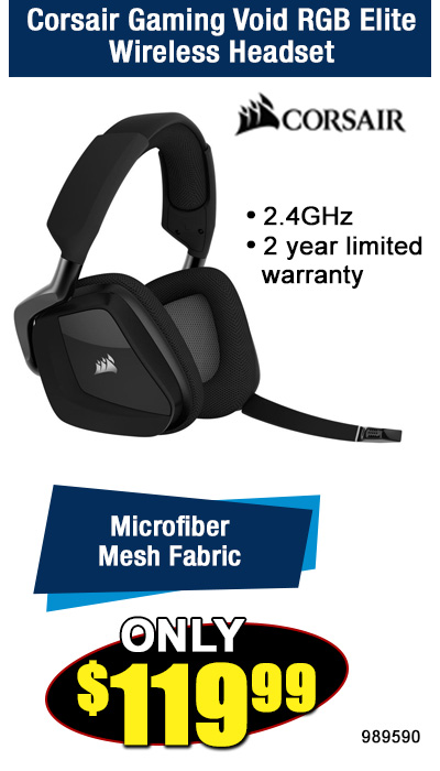 Corsair Gaming Void RGB Elite Wireless Headset