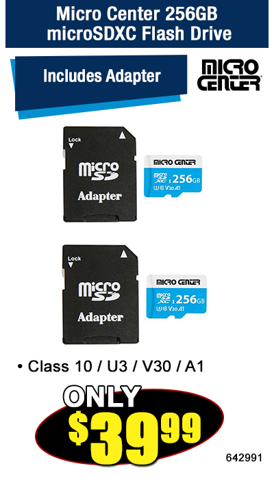 Micro Center 256GB microSDXC Flash Drive